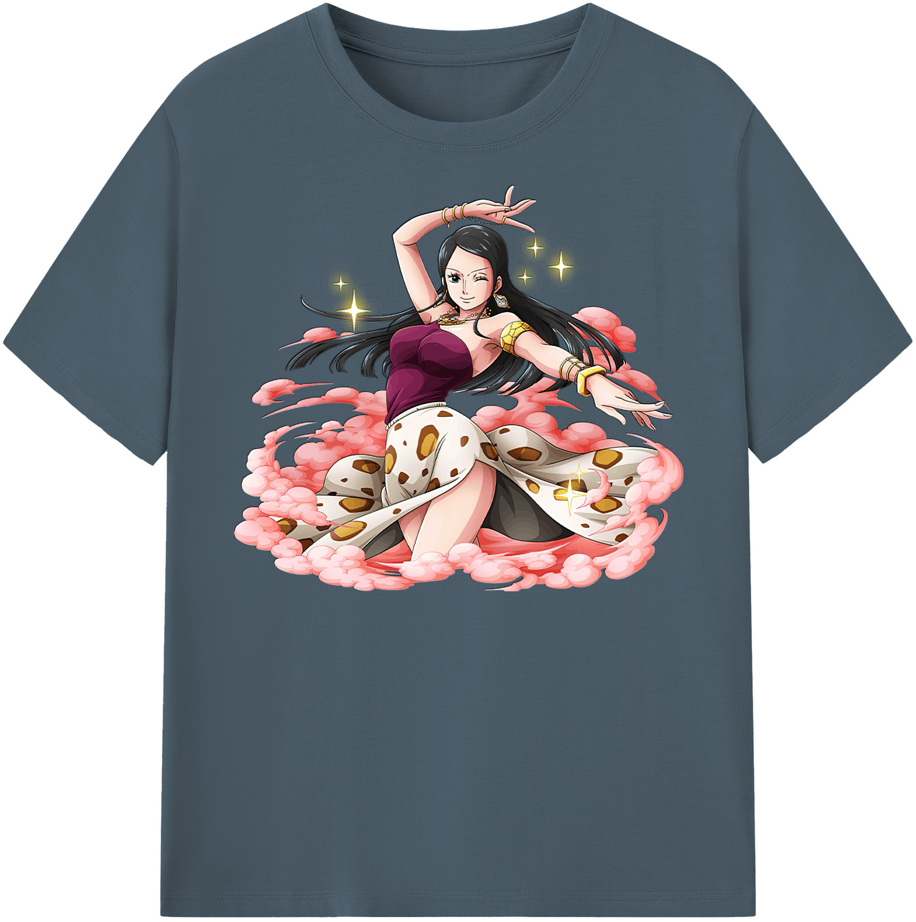 ワンピース ニコ・ロビン ONE PIECE Nico Robin 綿100％半袖Tシャツ（フロントプリント）